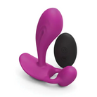 Love to Love Witty Rechargeable Remote-Controlled Silicone P & G Vibrator Midnight Indigo - Sweet Orchid - Powered Butt