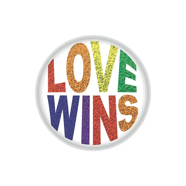 Love Wins Button - Party Supplies