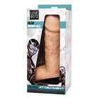 LoveBotz Ez Bend Dildo Attachment: Male penis with black and white design for love machine