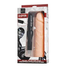 LoveBotz Fucking Adapter Plus with Dildo: black and white toy with black handle