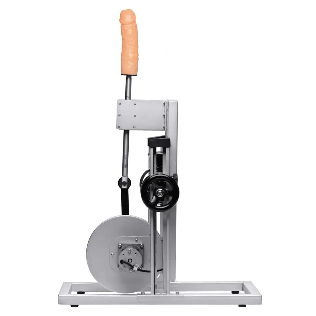 The bench press machine displayed on the LoveBotz Maestro Multi-Faceted Sex Machine