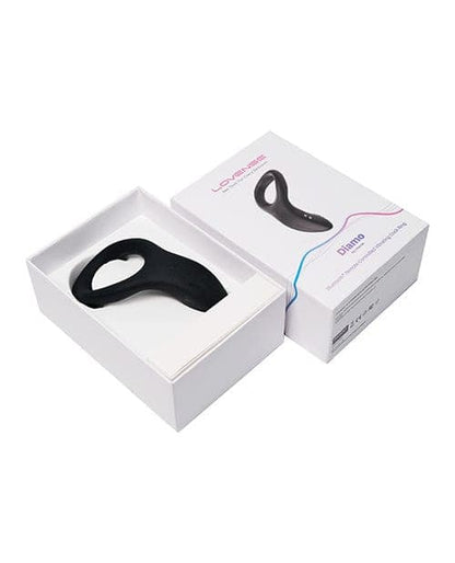 Lovense Cock Ring Black Lovense Diamo Rechargeable Cock Ring with App Control at the Haus of Shag