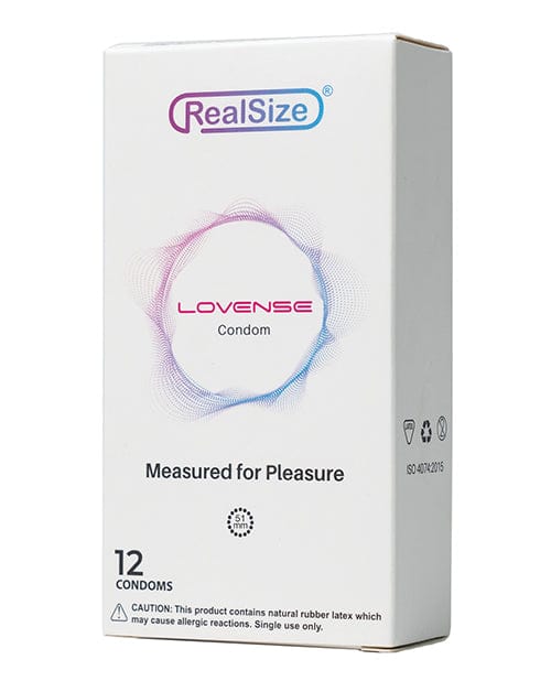 Lovense Condoms 51mm Lovense Realsize Condoms - Box Of 12 at the Haus of Shag