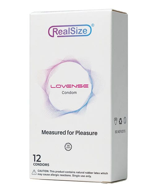 Lovense Condoms 56mm Lovense Realsize Condoms - Box Of 12 at the Haus of Shag