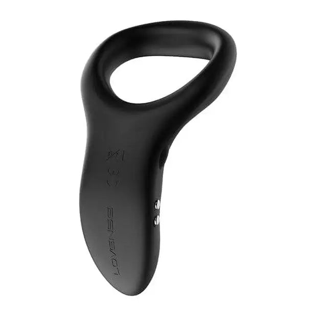 Black handle for electric guitar beside Lovense Diamo rechargeable cock ring with app control