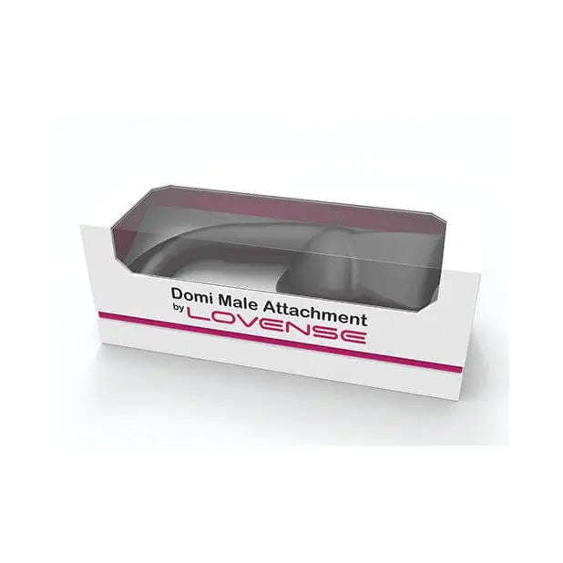 Lovense Domi/Domi 2 Male Attachment box with white and pink logo