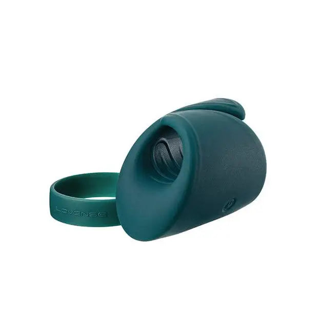 Silicon teal green ring in Lovense Gush handsfree glans massager for unparalleled pleasure