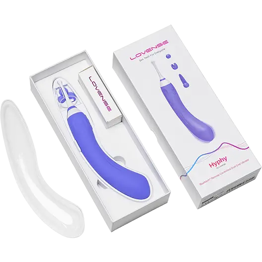 Lovense Hyphy Dual-End High-Frequency Vibrator for Fast Orgasms in Box