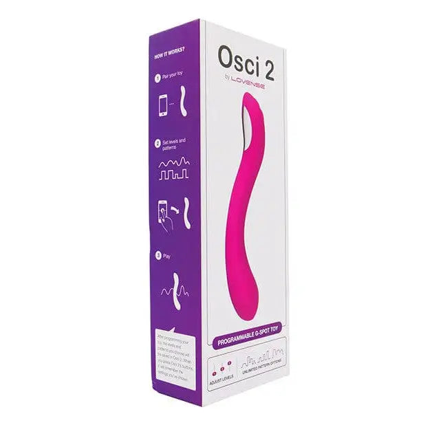 Lovense Osci 2 Rechargeable G Spot Vibrator in pink with app control