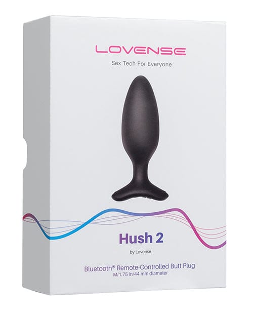 Lovense Plug Lovense Hush 2 1.75" Butt Plug - Black at the Haus of Shag