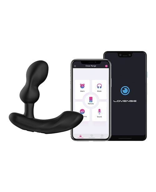 Lovense Prostate Vibrator Black Lovense Edge 2 Rechargeable Prostate Massager with App Control at the Haus of Shag