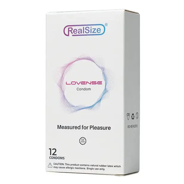 Box of Lovense Realsize Condoms - 12 high-quality condoms for a secure fit