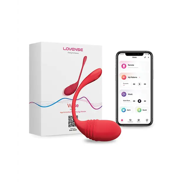 Lovense Vulse Thrusting Egg - Red - Egg Vibrator