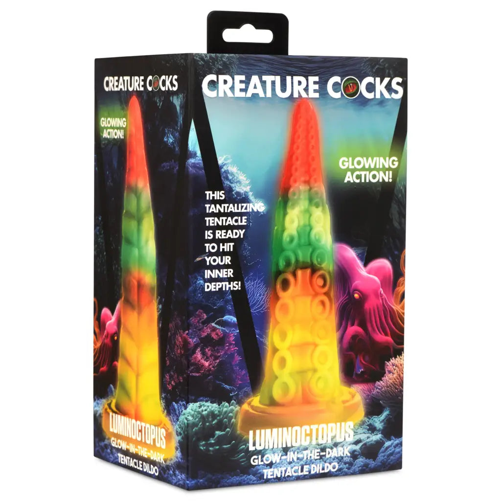 Luminoctopus Glow-in-the-dark Tentacle Silicone Dildo - Dildos