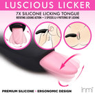 Pink silicone licking tongue toy ’Luscious Licker 7x’ for intimate stimulation