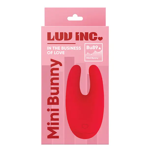 Luv Inc Bu89 Mini Bunny Rechargeable Silicone Vibrator Red - Rabbit