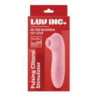 Luv Inc Cs19 Pulsing Clitoral Stimulator Rechargeable Silicone Light Pink - Light Pink - Clitoral Stimulant