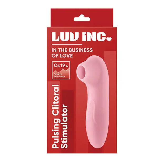 Luv Inc Cs19 Pulsing Clitoral Stimulator Rechargeable Silicone Light Pink - Light Pink - Clitoral Stimulant