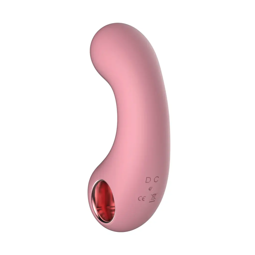 Luv Inc Cv77: Curved Vibrator Light Pink - Plain Vibrator