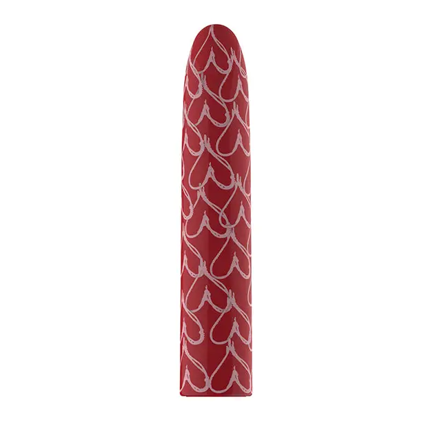 Luv Inc Hb82 Heart Bullet Vibrator Red - Bullet Vibrator