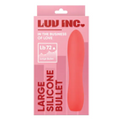 Luv Inc Lb72 Large Silicone Bullet Rechargeable Vibrator - Red - Plain Vibrator