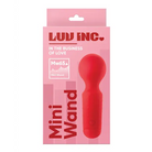 Luv Inc Mw65 Mini Wand Rechargeable Flexible Silicone Vibrator Red - Red - Wand