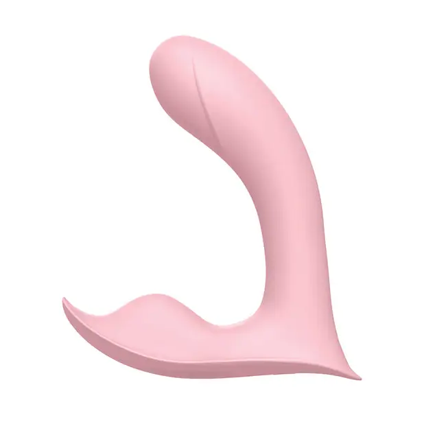 Luv Inc Pv71 Insertable Panty Vibrator Rechargeable Remote-Controlled Silicone Wearable Dual Stimulator - Wearable