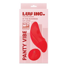 Luv Inc Pv72 Panty Vibe Rechargeable Remote-Controlled Silicone Wearable Vibrator - Red - Wearable Stimulator