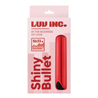 Luv Inc Sb33 Shiny Bullet Rechargeable Vibrator Light Pink - Red - Bullet Vibrator