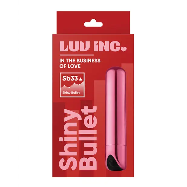 Luv Inc Sb33 Shiny Bullet Rechargeable Vibrator Light Pink - Pink - Bullet Vibrator