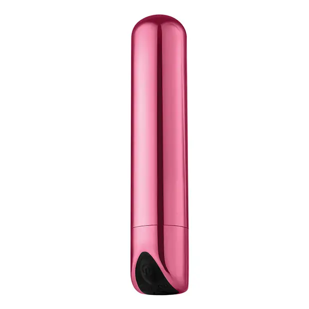 Luv Inc Sb33 Shiny Bullet Rechargeable Vibrator Light Pink - Bullet Vibrator