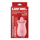 Luv Inc Tv08 Tongue Flickering Vibrator Rechargeable Silicone Clitoral Stimulator Red - Pink - Clitoral Stimulant