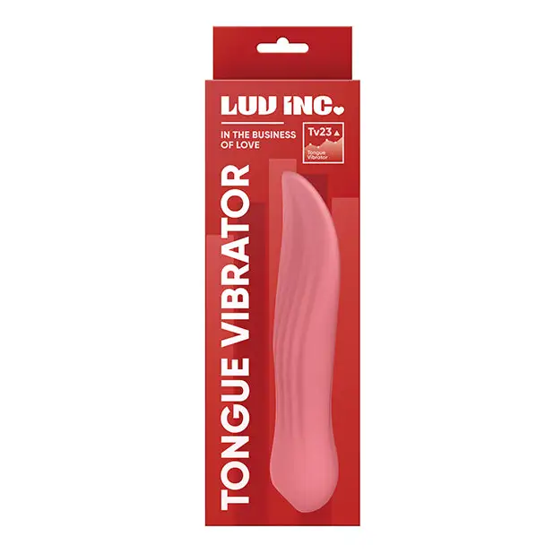 Luv Inc Tv23 Tongue Vibrator Rechargeable Silicone - Dark Pink - Plain Vibrator