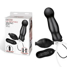 Close-up of Lux Fetish 4.5 in. inflatable vibrating plug with remote control