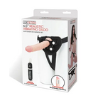 Lux Fetish 6.5’’ Realistic Vibrating Dildo W/strap On Harness Set - Strap On Harness