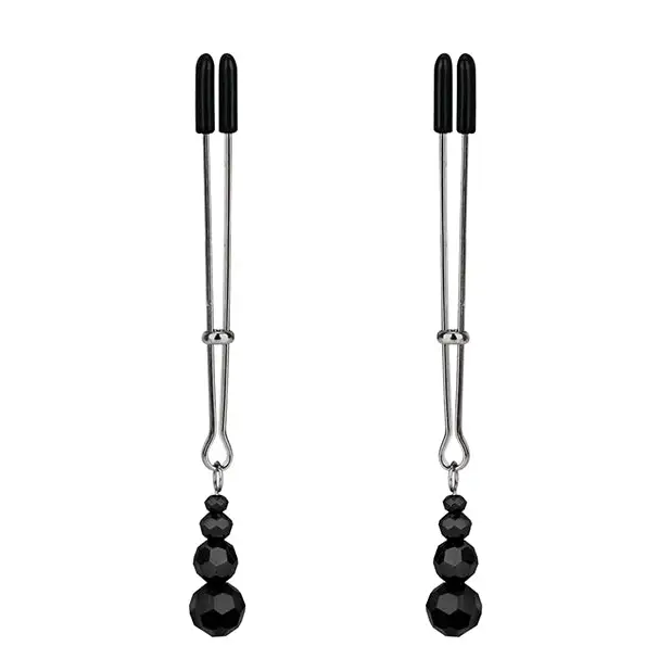 Lux Fetish Adjustable Tweezer Nipple Clips - Nipple Clamp