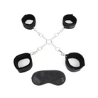 Lux Fetish Deluxe Chain Hog Tie with 4-Piece Cuff Set - Full Body Restraint