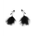 Lux Fetish Feather Nipple Clips - Nipple Clamp