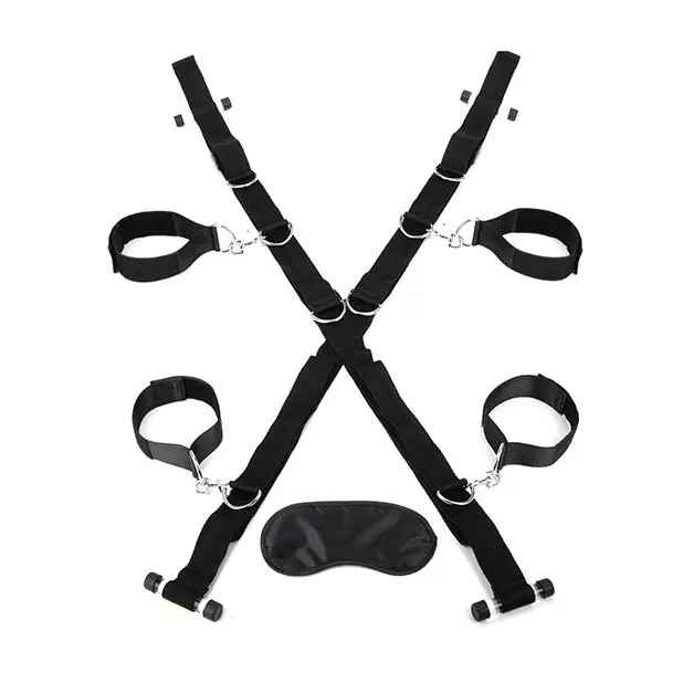 Lux Fetish Over The Door Cross (universal Cuffs) - Full Body Restraint