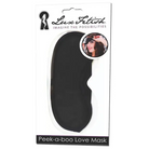 Lux Fetish Peek A Boo Love Mask - Black - Mask