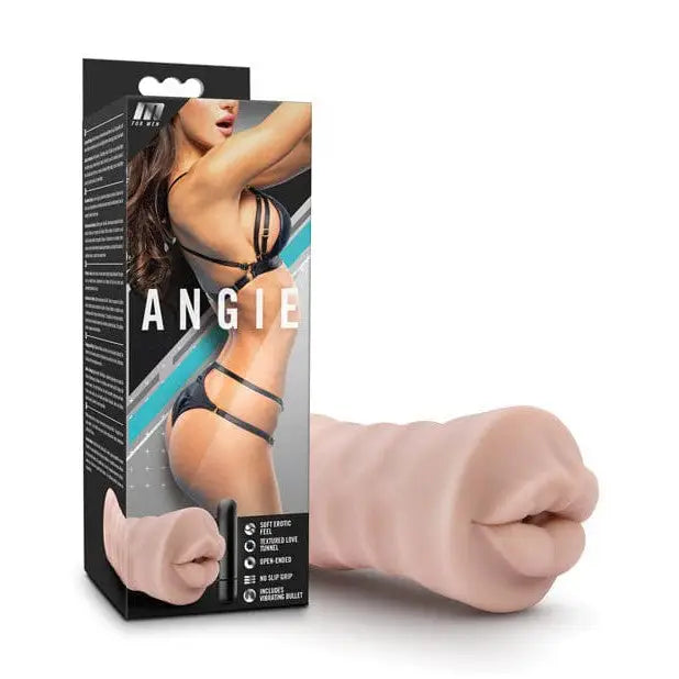 Men Stroker: Blush M For Men Stroker with Speed Vibrating Bullet Angie for adult pleasure