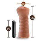 Men Stroker - Flesh-colored Blush M with Textured Surface and Bullet Sofia