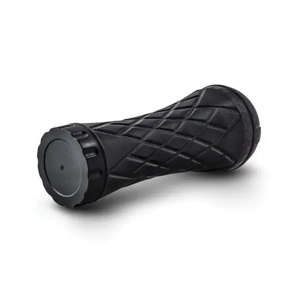 Black rubber handlebar grip with diamond-pattern texture for men ’The Torch’ reusable stroker