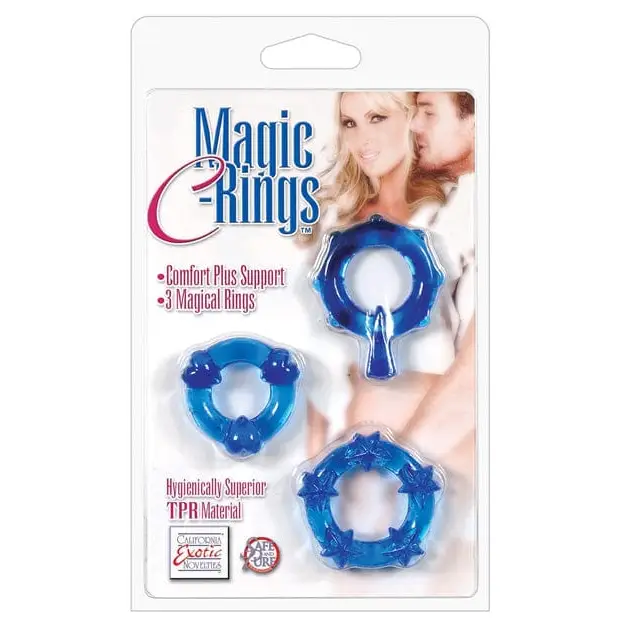 CalExotics Penis Enhancement Blue Magic C Rings at the Haus of Shag