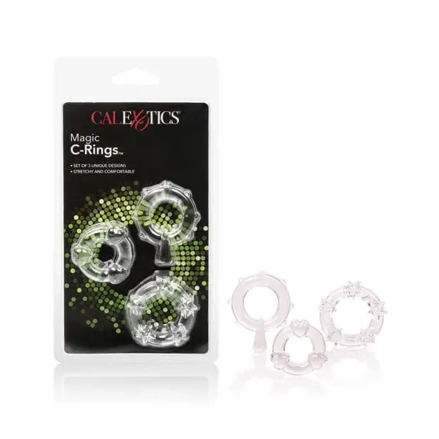 CalExotics Penis Enhancement Clear Magic C Rings at the Haus of Shag