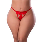 Magic Silk Holidaze Pull Open G-string Red Queen Size - G-String