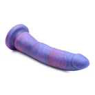 Magic Stick Glitter Silicone Dildo in purple and blue galaxy colors for a magical experience