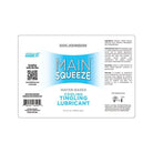 Product label for Main Squeeze Cooling/Tingling Water-Based Lubricant by Doc Johnson