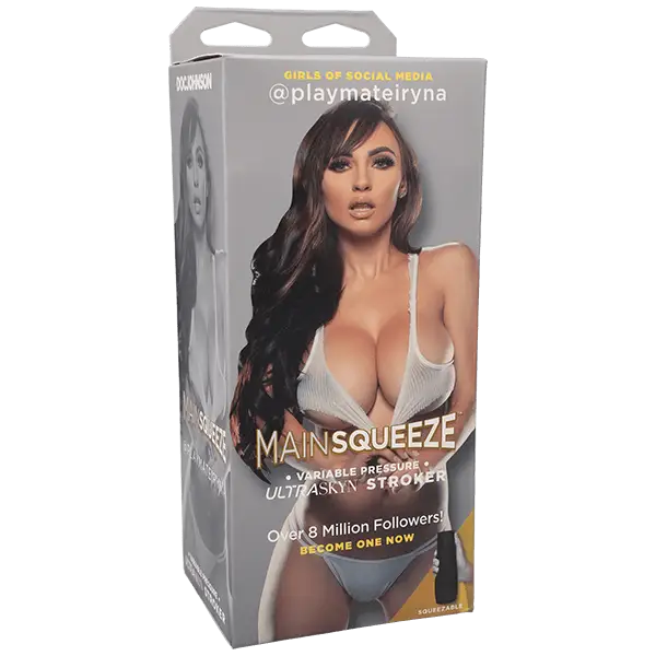 Main Squeeze Playmate Irina ULTRASKYN Stroker with provocative adult product packaging