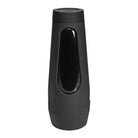 Main Squeeze - Honey Gold Pussy sleek black water bottle with elongated oval window